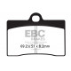 Brzdy EBC Moto EBC Brzdové obloženie  Organic FA095 | ebc-brzdy.sk