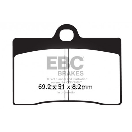 Brzdy EBC Moto EBC Brzdové obloženie  Organic FA095 | ebc-brzdy.sk