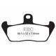 Brzdy EBC Moto EBC Brzdové obloženie  Organic FA163 | ebc-brzdy.sk