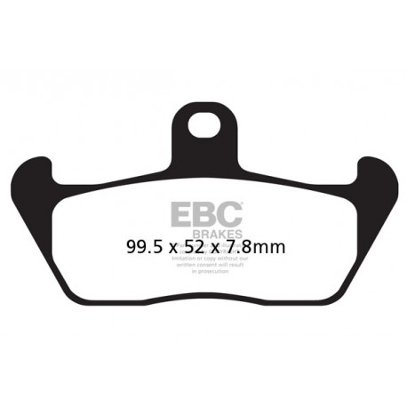 Brzdy EBC Moto EBC Brzdové obloženie  Organic FA163 | ebc-brzdy.sk