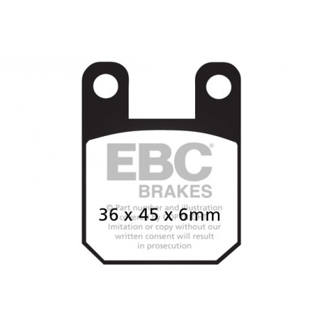 Brzdy EBC Moto EBC Brzdové obloženie  Organic FA115TT | ebc-brzdy.sk
