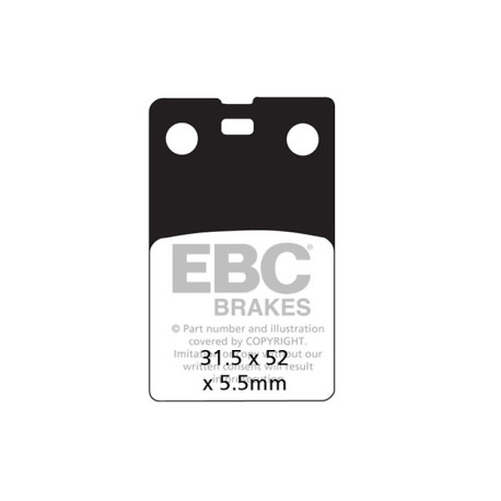 Brzdy EBC Moto EBC Brzdové obloženie Organic FA FA099 | ebc-brzdy.sk