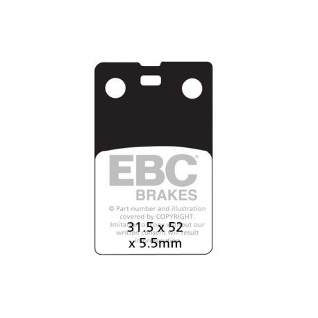 Brzdy EBC Moto EBC Brzdové obloženie  Organic FA099 | ebc-brzdy.sk