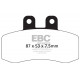 Brzdy EBC Moto EBC Brzdové obloženie  Organic FA177 | ebc-brzdy.sk