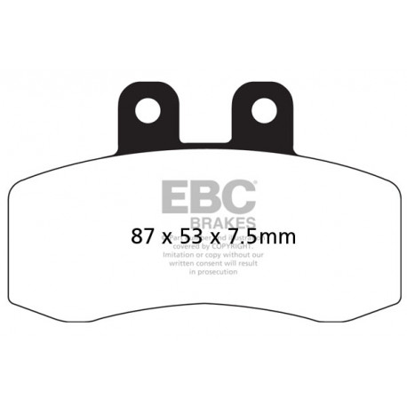 Brzdy EBC Moto EBC Brzdové obloženie  Organic FA177 | ebc-brzdy.sk