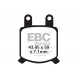 Brzdy EBC Moto EBC Brzdové obloženie  Organic FA209/2 | ebc-brzdy.sk
