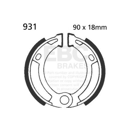 Brzdy EBC Moto EBC Predné brzdové čeľuste Plain 931 | ebc-brzdy.sk