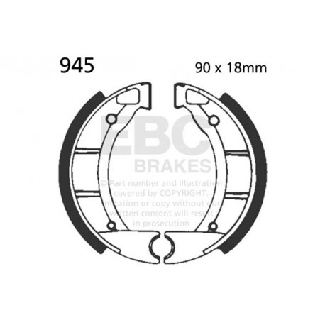Brzdy EBC Moto EBC Predné Brzdové obloženie  Organic 805 | ebc-brzdy.sk