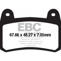 EBC Brzdové obloženie  Organic FA658