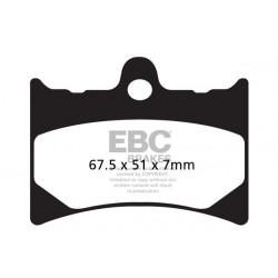 EBC Brzdové obloženie  Organic FA126