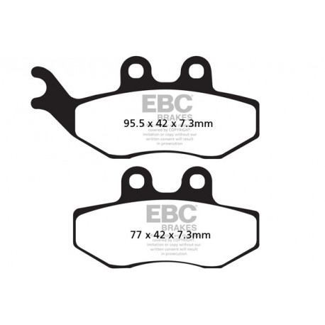 Brzdy EBC Moto EBC Brzdové obloženie  Organic SFA194 | ebc-brzdy.sk
