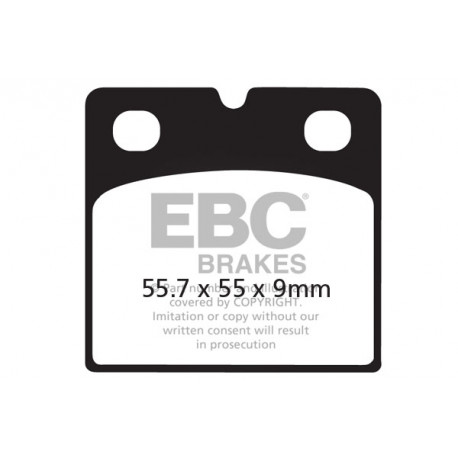 Brzdy EBC Moto EBC Brzdové obloženie  Organic FA018 | ebc-brzdy.sk