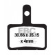 Brzdy EBC Moto EBC Brzdové obloženie  Organic CFA327 | ebc-brzdy.sk