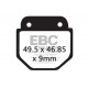 Brzdy EBC Moto EBC Brzdové obloženie  Organic FA486 | ebc-brzdy.sk
