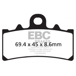 EBC Brzdové obloženie Organic FA FA606