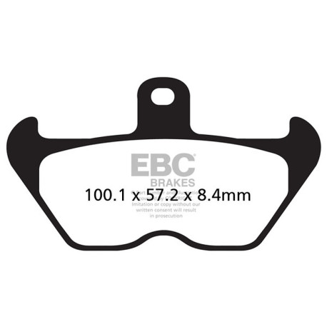 Brzdy EBC Moto EBC Brzdové obloženie Organic FA FA407 | ebc-brzdy.sk