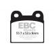 Brzdy EBC Moto EBC Brzdové obloženie  Organic FA057 | ebc-brzdy.sk