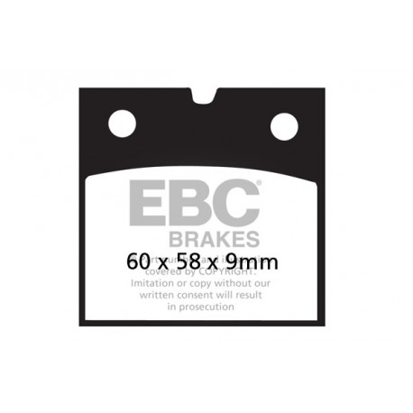 Brzdy EBC Moto EBC Brzdové obloženie  Organic FA077 | ebc-brzdy.sk