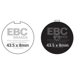 EBC Brzdové obloženie Organic FA FA056
