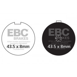 EBC Brzdové obloženie  Organic FA056