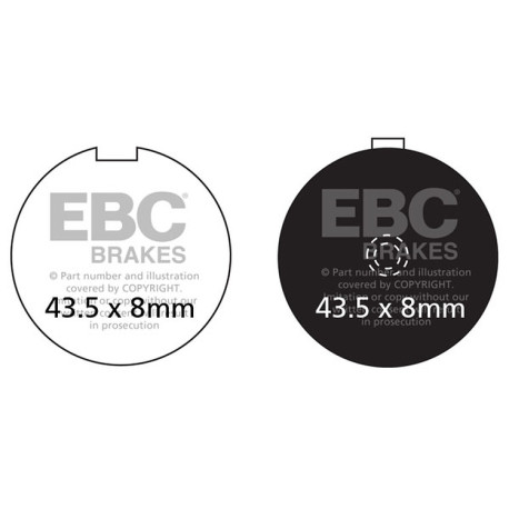 Brzdy EBC Moto EBC Brzdové obloženie Organic FA FA056 | ebc-brzdy.sk