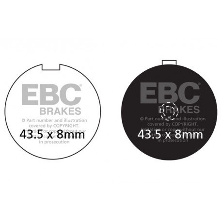 Brzdy EBC Moto EBC Brzdové obloženie  Organic FA056 | ebc-brzdy.sk