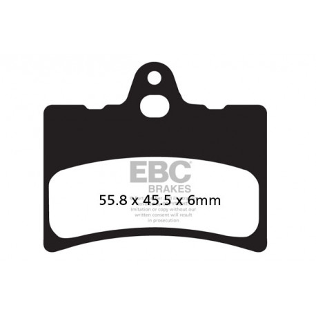 Brzdy EBC Moto EBC Brzdové obloženie  Organic FA156 | ebc-brzdy.sk