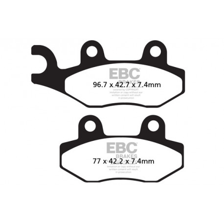 Brzdy EBC Moto EBC Brzdové obloženie Carbon TT FA135TT | ebc-brzdy.sk