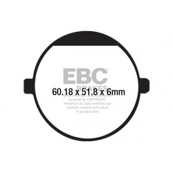 EBC Brzdové obloženie  Organic FA198