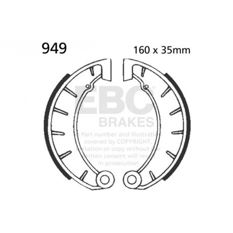 Brzdy EBC Moto EBC Predné Brzdové obloženie  Organic 805 | ebc-brzdy.sk