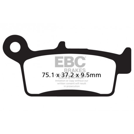 Brzdy EBC Moto EBC Brzdové obloženie SFA Scooter Organic SFA233 | ebc-brzdy.sk