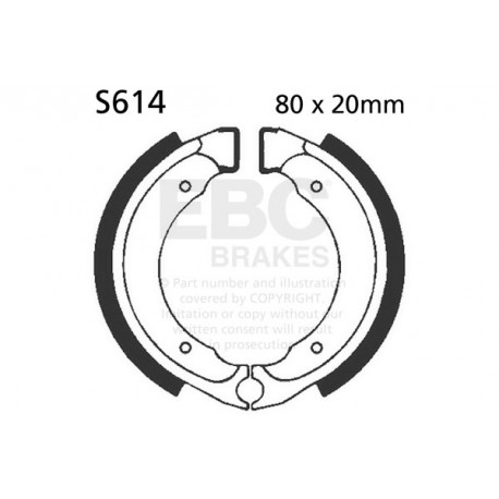 Brzdy EBC Moto EBC Brzdové čeľuste Plain S614 | ebc-brzdy.sk