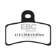 Brzdy EBC Moto EBC Brzdové obloženie  Organic FA291 | ebc-brzdy.sk
