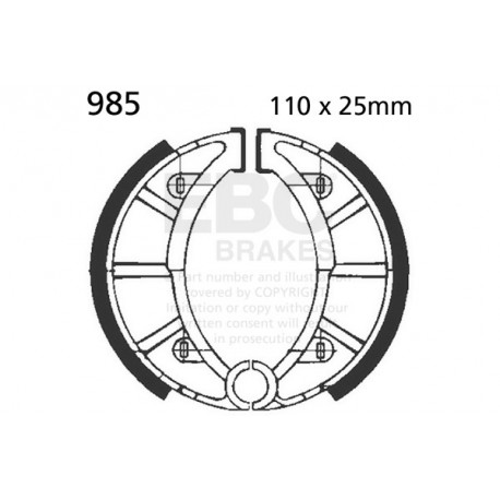 Brzdy EBC Moto EBC Predné Brzdové obloženie  Organic 805 | ebc-brzdy.sk