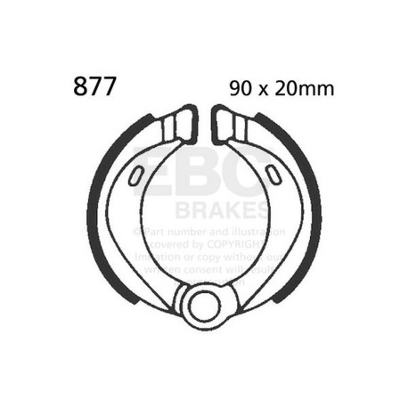 Brzdy EBC Moto EBC Predné brzdové čeľuste Plain 877 | ebc-brzdy.sk