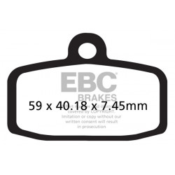 EBC Brzdové obloženie  Organic FA612TT