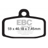 EBC Brzdové obloženie  Organic FA612TT