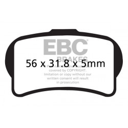 EBC Brzdové obloženie  Organic FA644TT