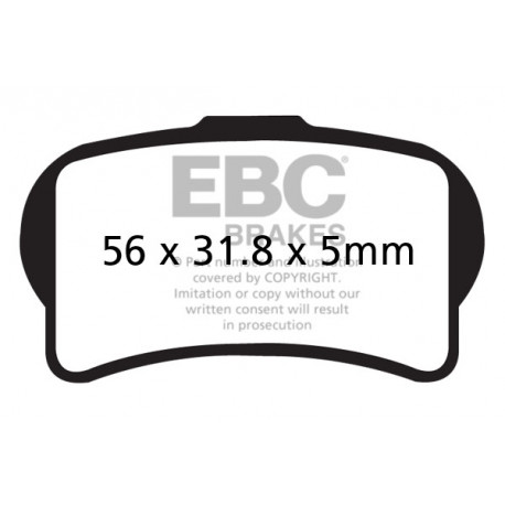 Brzdy EBC Moto EBC Brzdové obloženie  Organic FA644TT | ebc-brzdy.sk