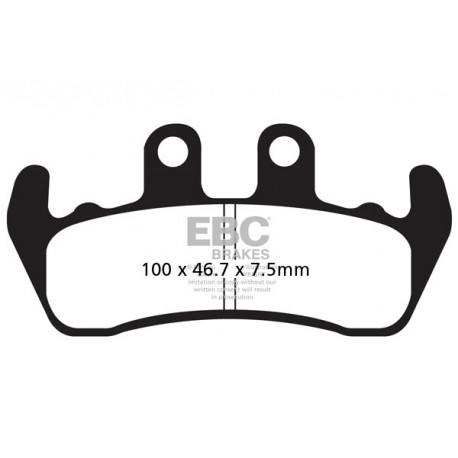 Brzdy EBC Moto EBC Brzdové obloženie  Organic FA166 | ebc-brzdy.sk