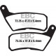 Brzdy EBC Moto EBC Brzdové obloženie&nbsp; Organic FA654 | ebc-brzdy.sk