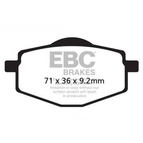 Brzdy EBC Moto EBC Brzdové obloženie&nbsp; Organic SFA101 | ebc-brzdy.sk