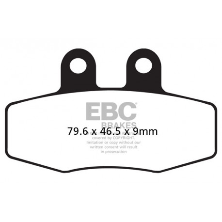 Brzdy EBC Moto EBC Brzdové obloženie Organic FA FA132 | ebc-brzdy.sk