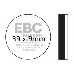 EBC Brzdové obloženie  Organic FA100