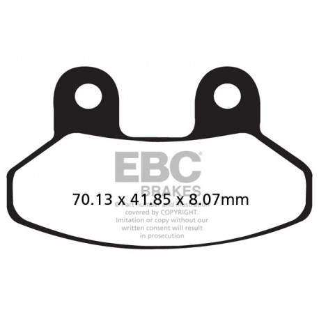 Brzdy EBC Moto EBC Brzdové obloženie  Organic SFA306 | ebc-brzdy.sk