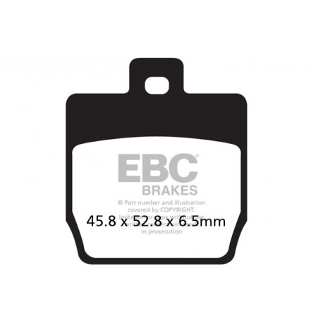 Brzdy EBC Moto EBC Brzdové obloženie  Organic SFA268 | ebc-brzdy.sk