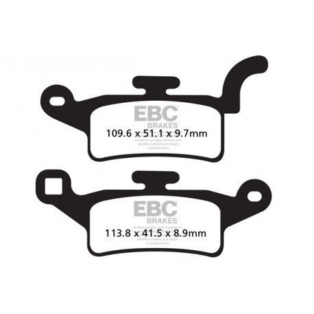 Brzdy EBC Moto EBC Brzdové obloženie  Organic SFA492 | ebc-brzdy.sk