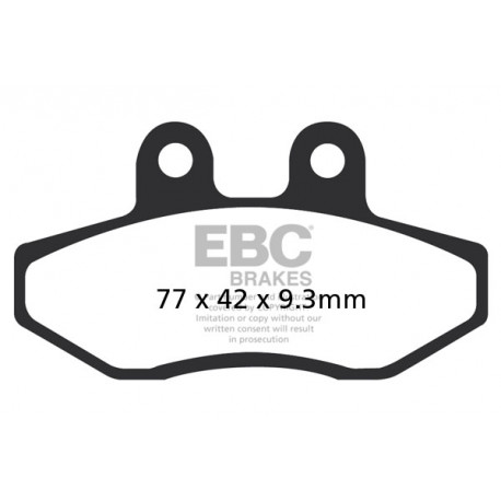 Brzdy EBC Moto EBC Brzdové obloženie  Organic SFA393 | ebc-brzdy.sk