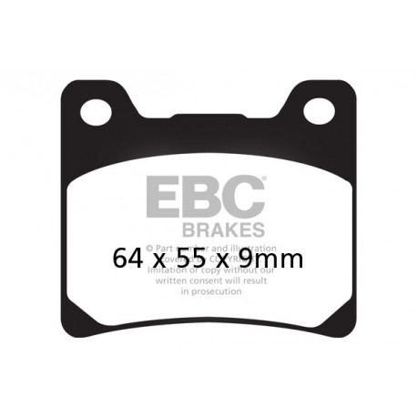 Brzdy EBC Moto EBC Brzdové obloženie  Organic FA088 | ebc-brzdy.sk