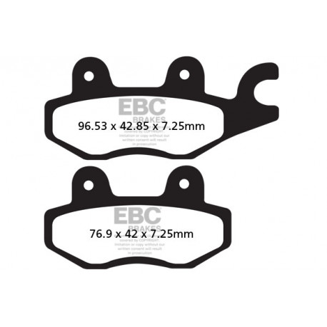 Brzdy EBC Moto EBC Brzdové obloženie  Organic SFA635 | ebc-brzdy.sk